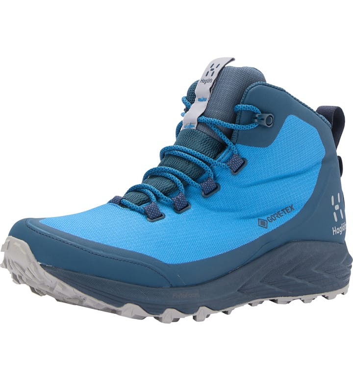 Blue store hiking boots