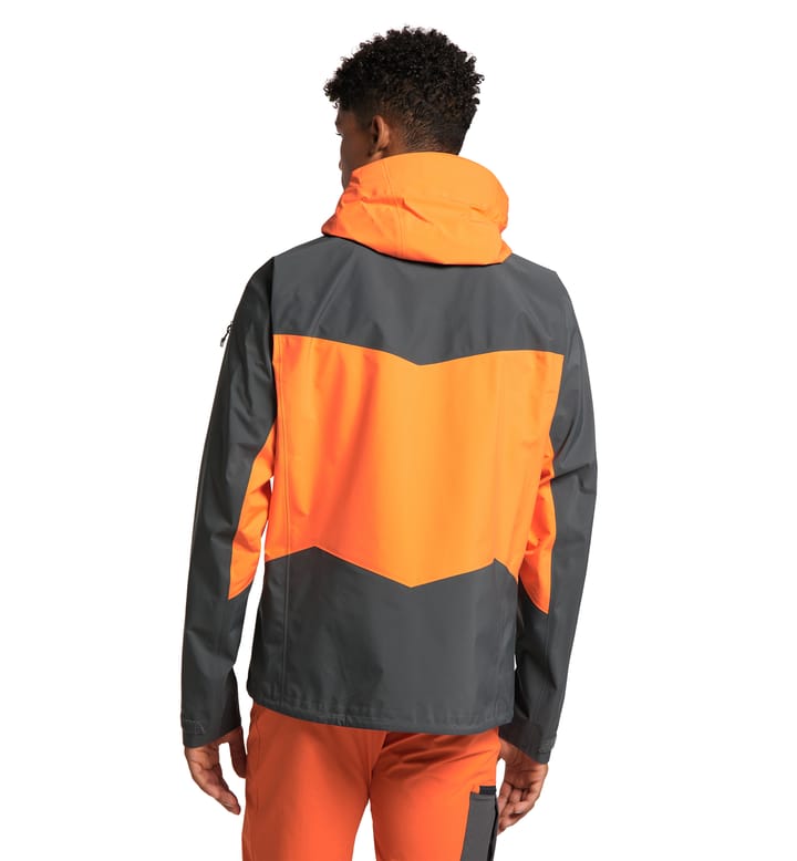 Spitz Jacket Men Flame Orange/Magnetite