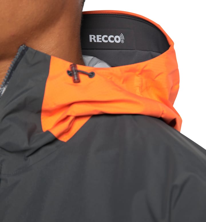 Spitz Jacket Men Flame Orange/Magnetite