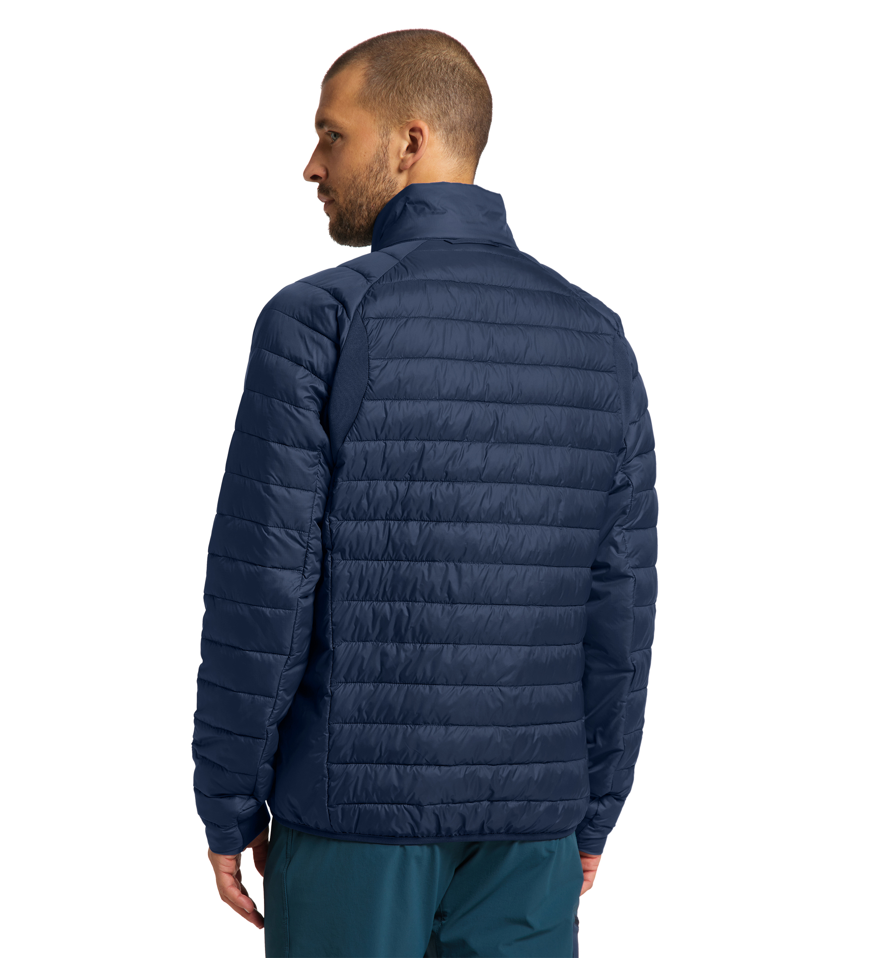 solid blue jacket