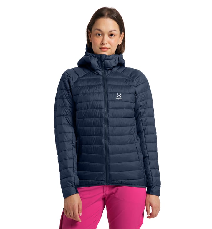 Spire Mimic Hood Women | Pss Tarn Blue | Mountaineering | Women ...