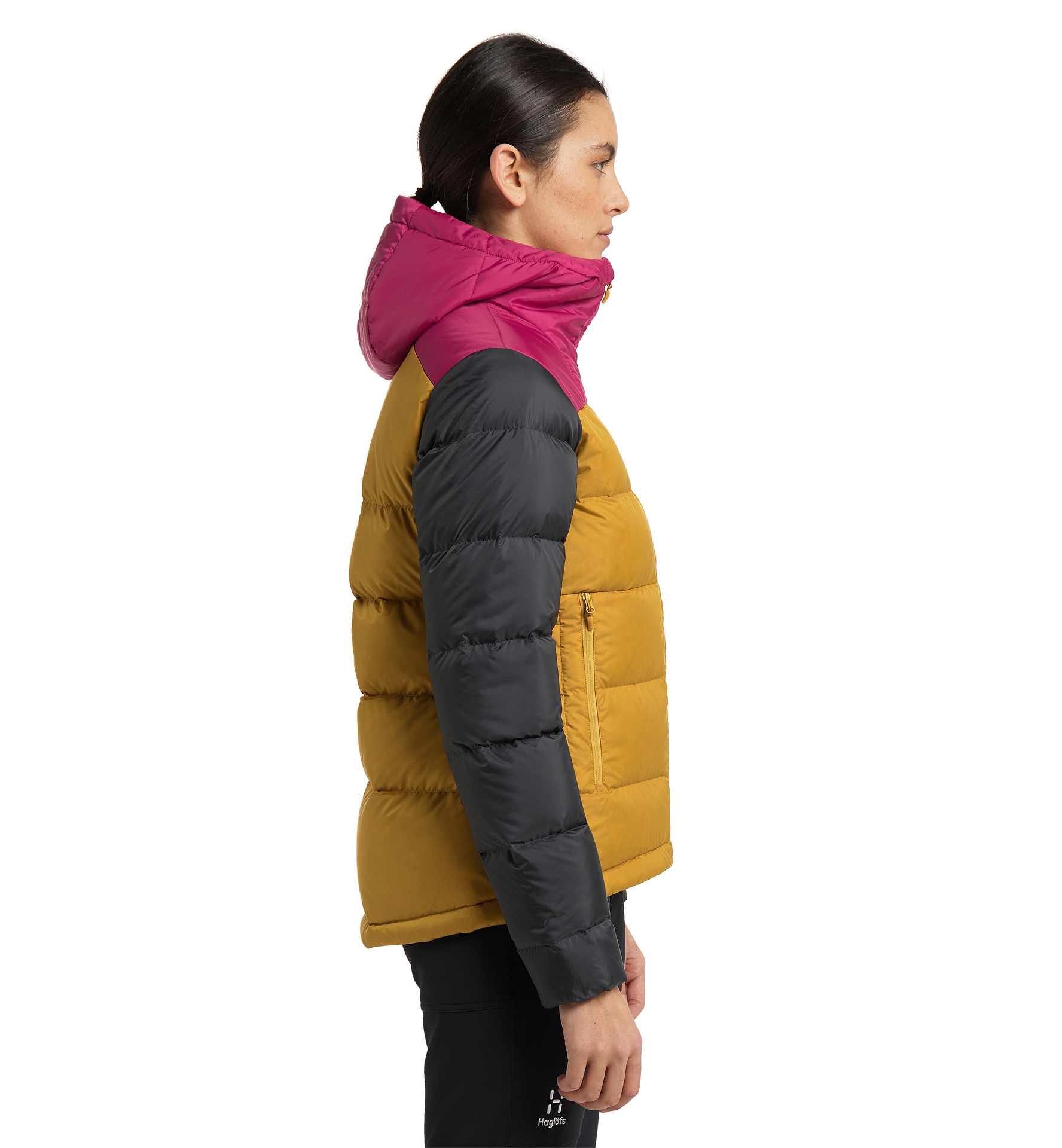 haglofs bield down hooded women's jacket