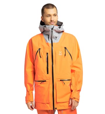Vassi GTX Pro Jacket Men, Vassi GTX Pro Jacket Men Flame Orange/Concrete