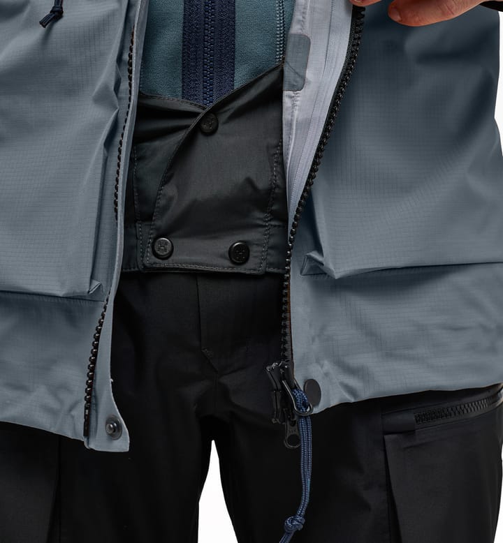Vassi GTX Pro Jacket Men Steel Blue/Tarn Blue
