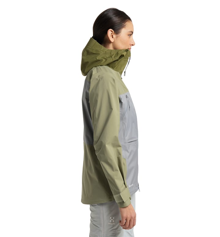 Vassi Touring GTX Jacket Women | Concrete/Thyme Green | Outlet