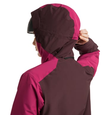 Gondol Insulated Jacket Women Burgundy Brown Deep Pink Women