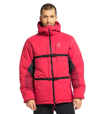 Nordic Expedition Down Hood Men Scarlet Red/Dala Red