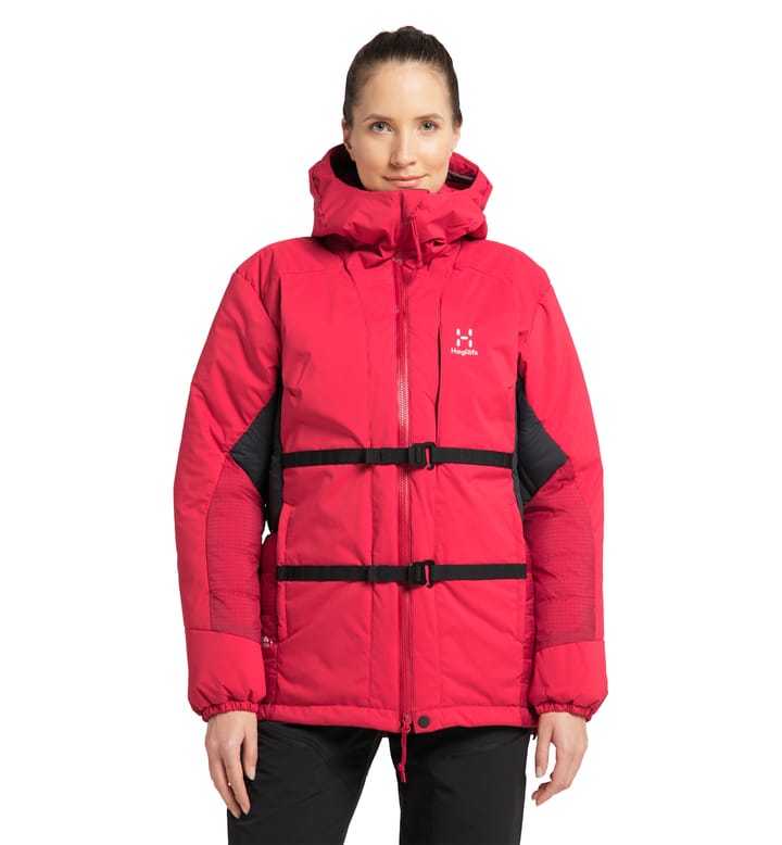 Nordic Expedition Down Hood Women, Nordic Expedition Down Hood Women Scarlet Red/Dala Red