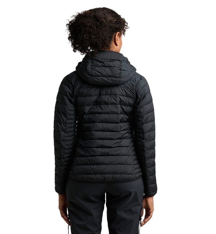 Micro Nordic Down Hood Women True Black Micro Nordic Down Hood Women True Black