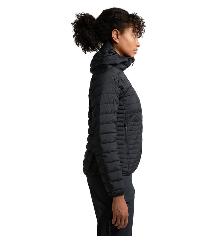 Micro Nordic Down Hood Women True Black Micro Nordic Down Hood Women True Black