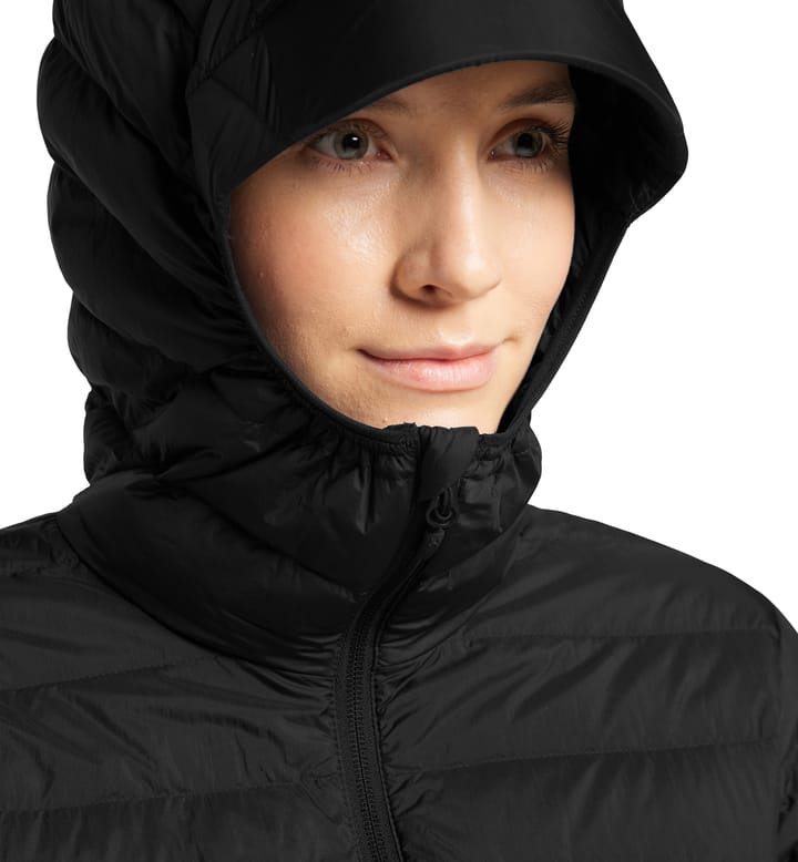 Micro Nordic Down Hood Women, Micro Nordic Down Hood Women True Black Micro Nordic Down Hood Women, Micro Nordic Down Hood Women True Black