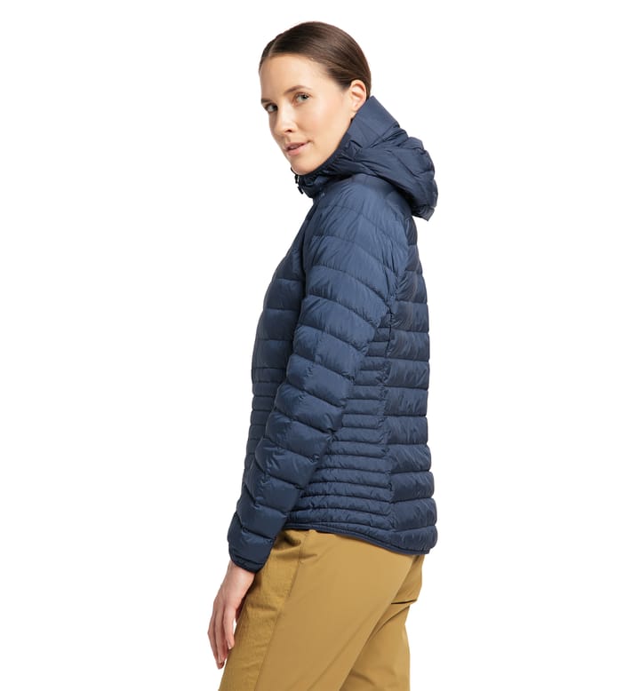 Micro Nordic Down Hood Women Tarn Blue Micro Nordic Down Hood Women Tarn Blue