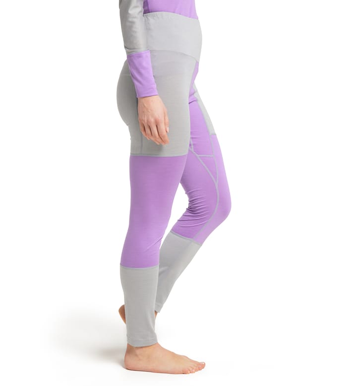 Natural Blend Tech Long Johns Women, Natural Blend Tech Long Johns Women Concrete/Purple Ice Natural Blend Tech Long Johns Women, Natural Blend Tech Long Johns Women Concrete/Purple Ice