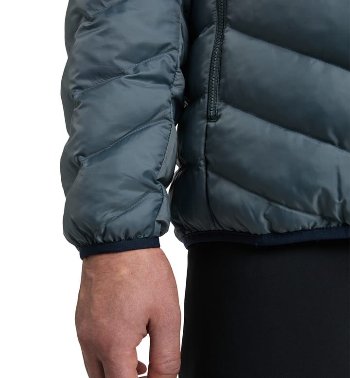 Särna Mimic Hood Men Steel Blue Särna Mimic Hood Men Steel Blue