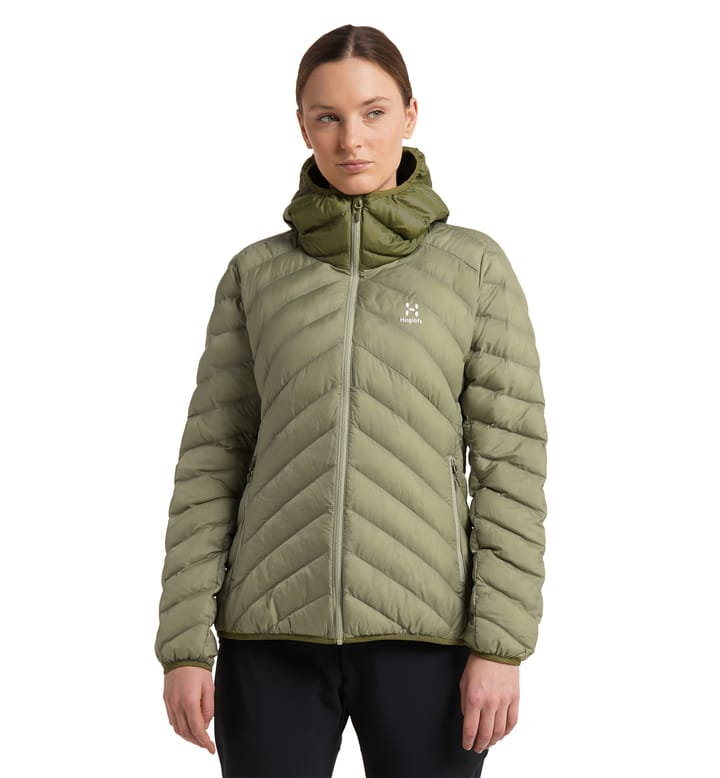 Särna Mimic Hood Women, Särna Mimic Hood Women Thyme Green/Olive Green