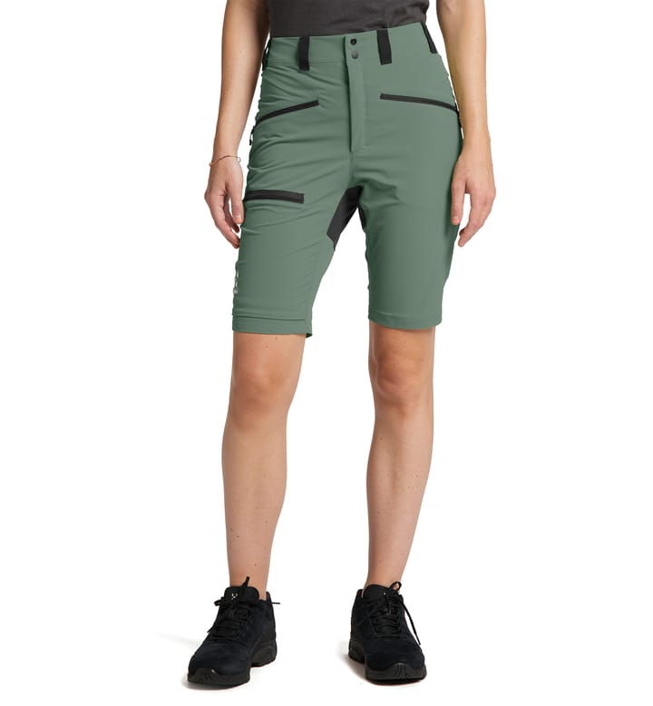 Mid Slim Shorts Women Fjell green/True Black