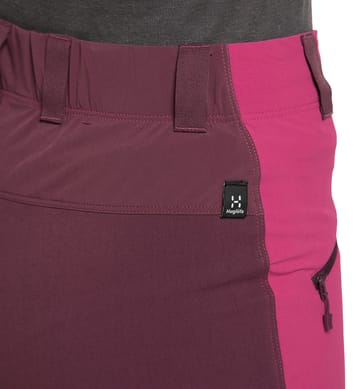 Mid Slim Shorts Women, Mid Slim Shorts Women Deep Pink/Aubergine