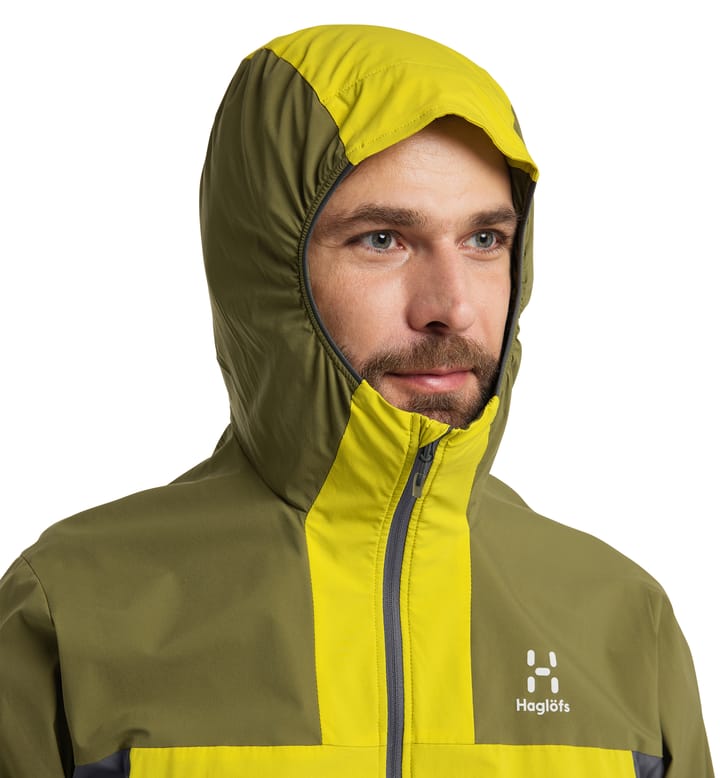 L.I.M Alpha Hood Men Aurora/Olive green L.I.M Alpha Hood Men Aurora/Olive green