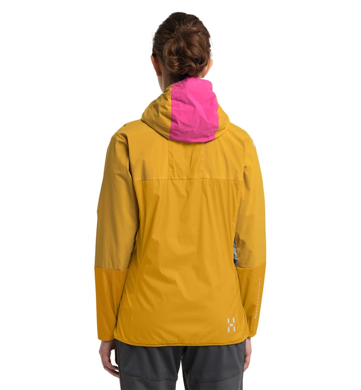L.I.M Alpha Hood Women Ultra pink/Autumn leaves L.I.M Alpha Hood Women Ultra pink/Autumn leaves