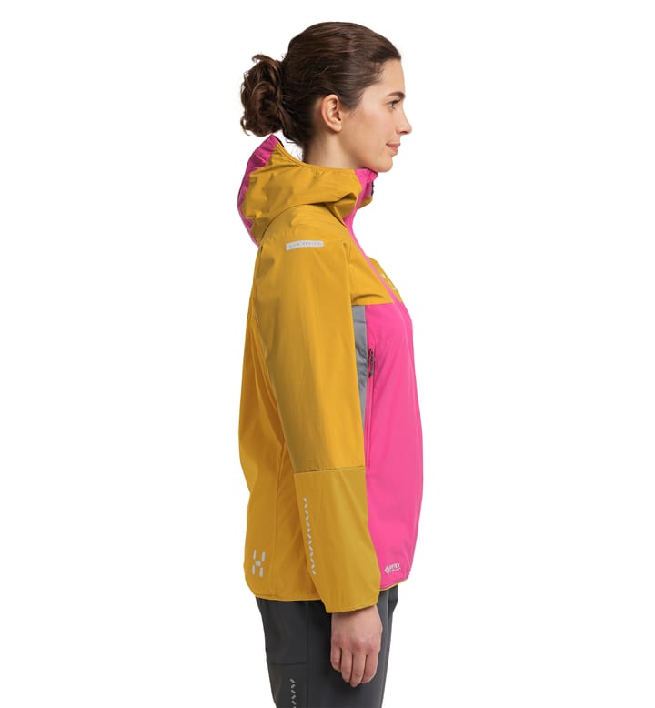 L.I.M Alpha Hood Women Ultra pink/Autumn leaves L.I.M Alpha Hood Women Ultra pink/Autumn leaves