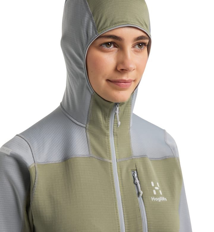 L.I.M Mid Fast Hood Women Concrete/Thyme Green L.I.M Mid Fast Hood Women Concrete/Thyme Green