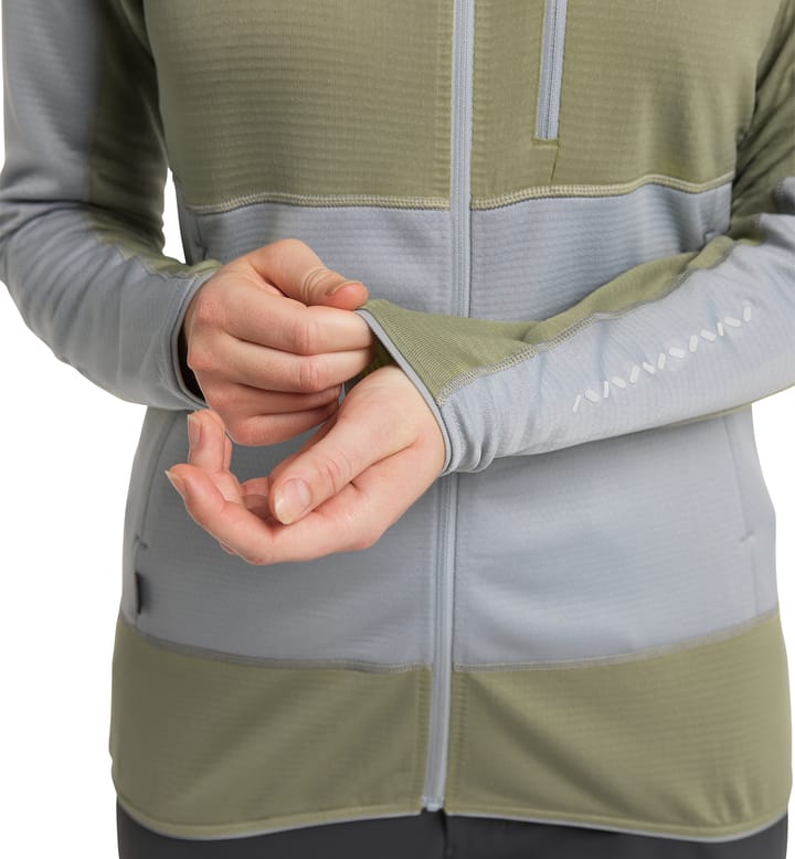 L.I.M Mid Fast Hood Women Concrete/Thyme Green L.I.M Mid Fast Hood Women Concrete/Thyme Green