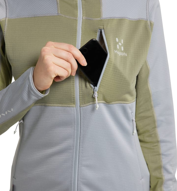 L.I.M Mid Fast Hood Women Concrete/Thyme Green L.I.M Mid Fast Hood Women Concrete/Thyme Green