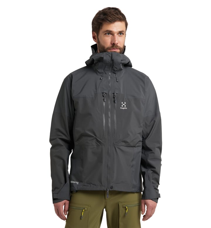 Spitz GTX Pro Jacket Men | Magnetite | Activities | Mountaineering | Shell jackets | Waterproof jackets | Raincoats | Windbreaker jackets Windproof jackets | Jackets | | Men Mountaineering | jackets | Jackets | Haglöfs