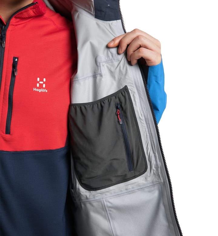 Spitz GTX Pro Jacket | Nordic blue/Tarn blue | Aktiviteter | Mountaineering | Skaljakker | | Vindjakker | Jakker | | Herre | Mountaineering | GORE-TEX jakker | Jakker | Haglöfs