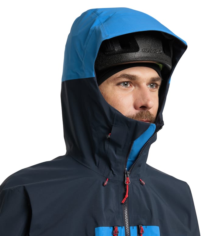 End analogi Fern Spitz GTX Pro Jacket Men | Nordic blue/Tarn blue | Aktiviteter |  Mountaineering | Skaljakker | Regnjakker | Vindjakker | Jakker |  Aktiviteter | Herre | Mountaineering | GORE-TEX jakker | Jakker | Haglöfs