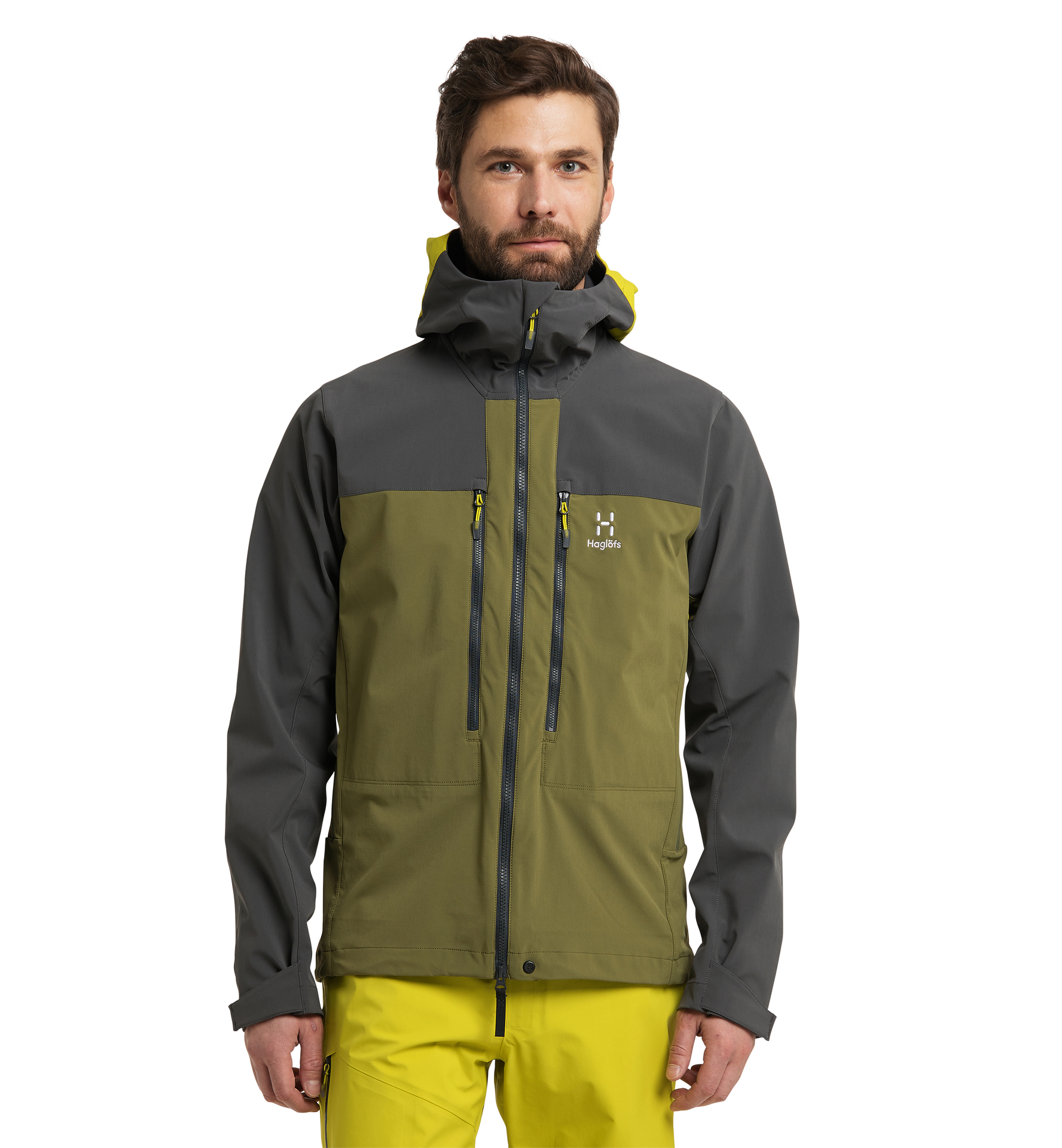 windbreaker olive green
