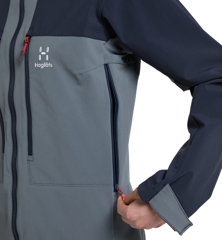 Roc Sight Softshell Jacket Women Steel blue/Tarn blue Roc Sight Softshell Jacket Women Steel blue/Tarn blue