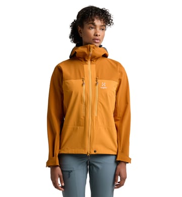 Roc Sight Softshell Jacket Women Desert Yellow/Golden Brown