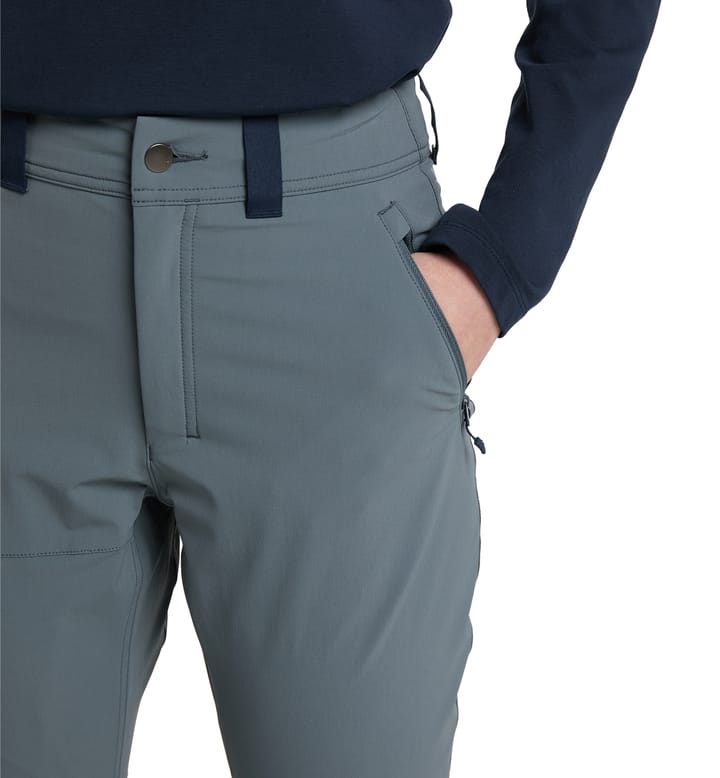 Morän Softshell Slim Pant Women | Steel Blue | Hiking trousers ...