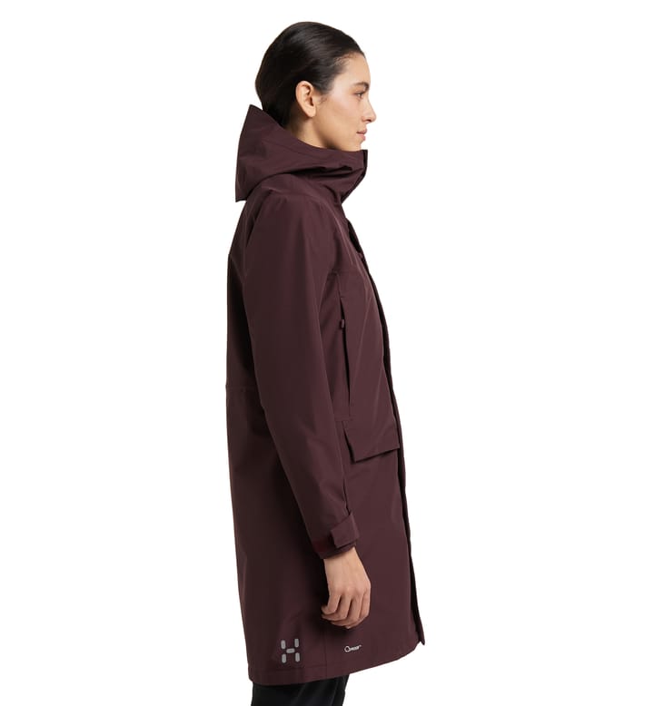 Aria Proof Parka Women Burgundy Brown Aria Proof Parka Women Burgundy Brown