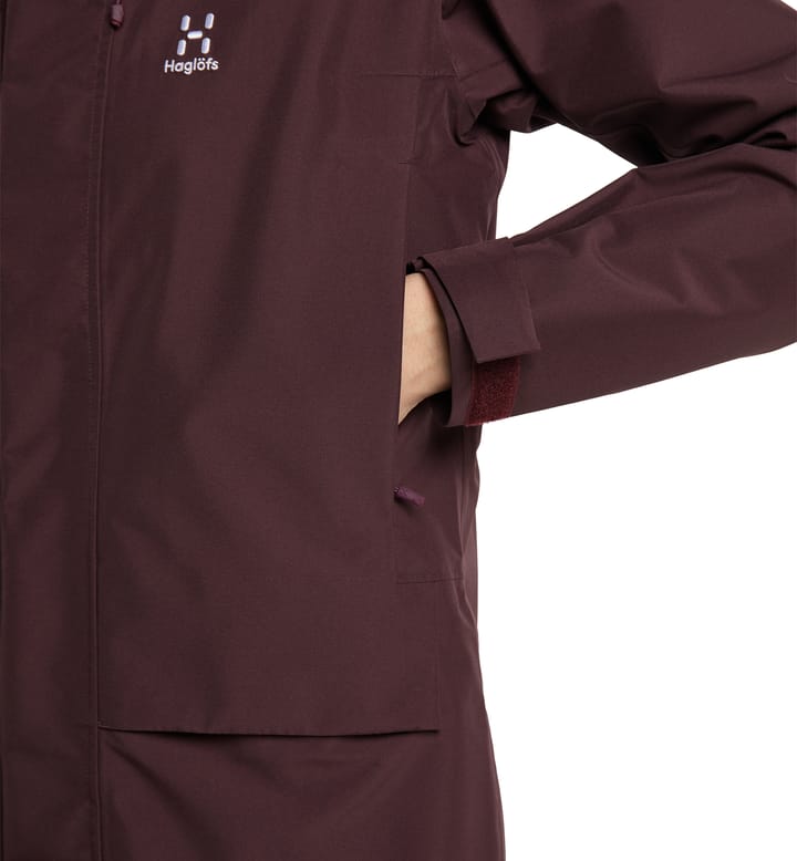 Aria Proof Parka Women Burgundy Brown Aria Proof Parka Women Burgundy Brown