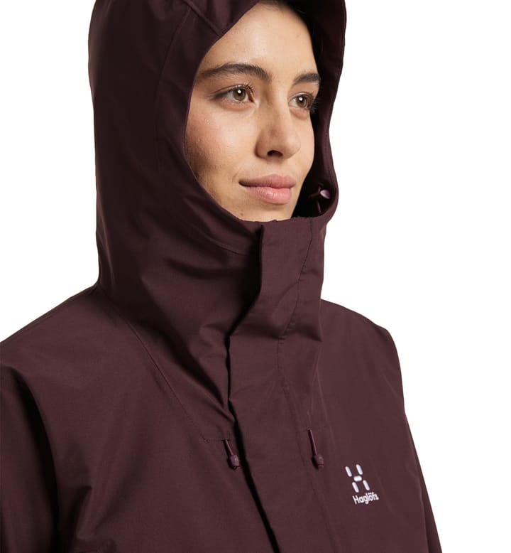 Aria Proof Parka Women Burgundy Brown Aria Proof Parka Women Burgundy Brown