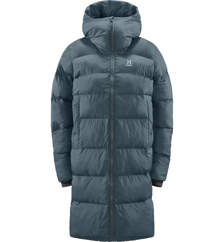 Long Mimic Parka Women Steel Blue Long Mimic Parka Women Steel Blue