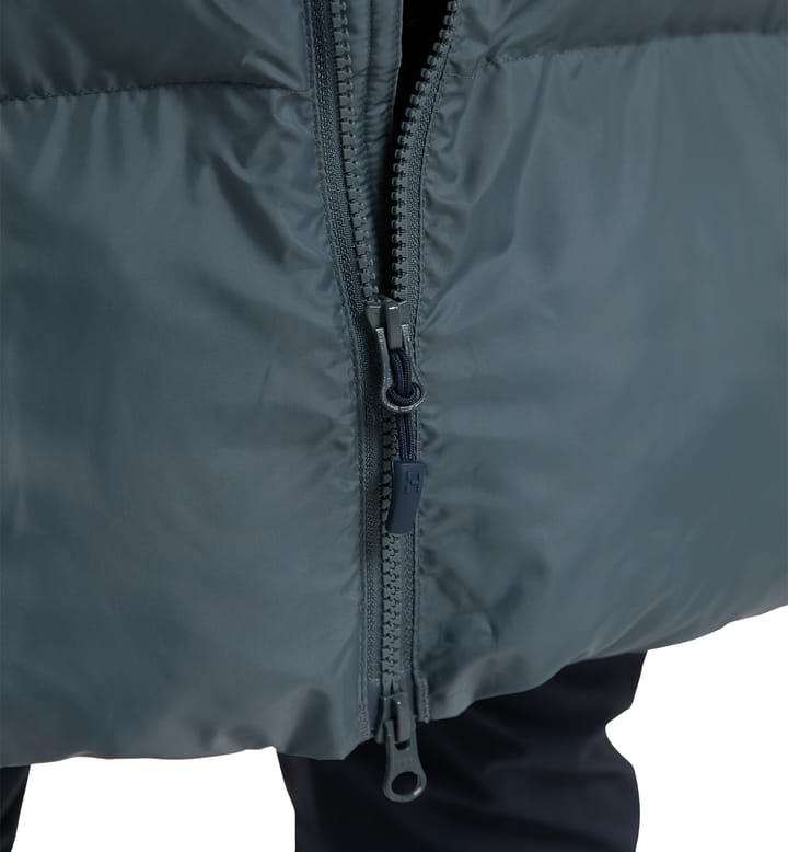 Long Mimic Parka Women Steel Blue Long Mimic Parka Women Steel Blue