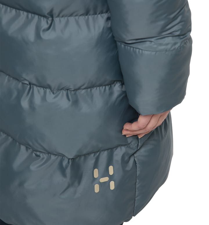 Long Mimic Parka Women Steel Blue Long Mimic Parka Women Steel Blue