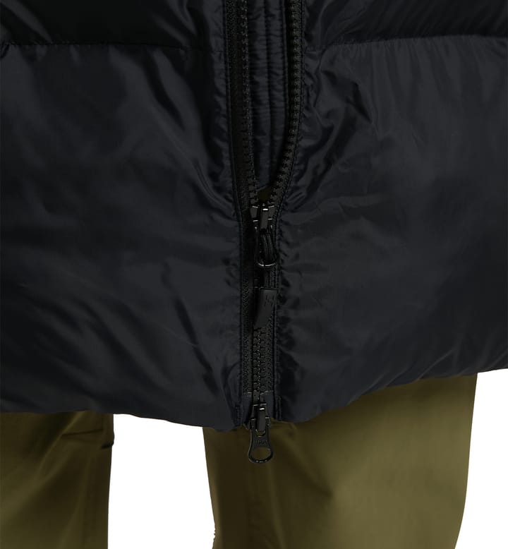 Long Mimic Parka Women True Black Long Mimic Parka Women True Black
