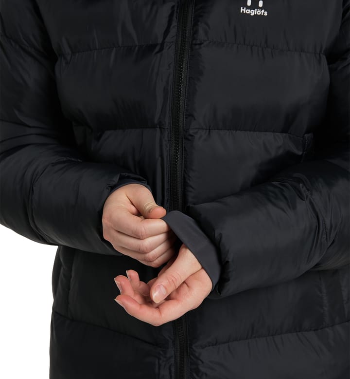 Long Mimic Parka Women True Black Long Mimic Parka Women True Black
