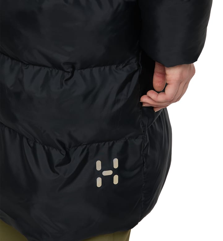 Long Mimic Parka Women True Black Long Mimic Parka Women True Black