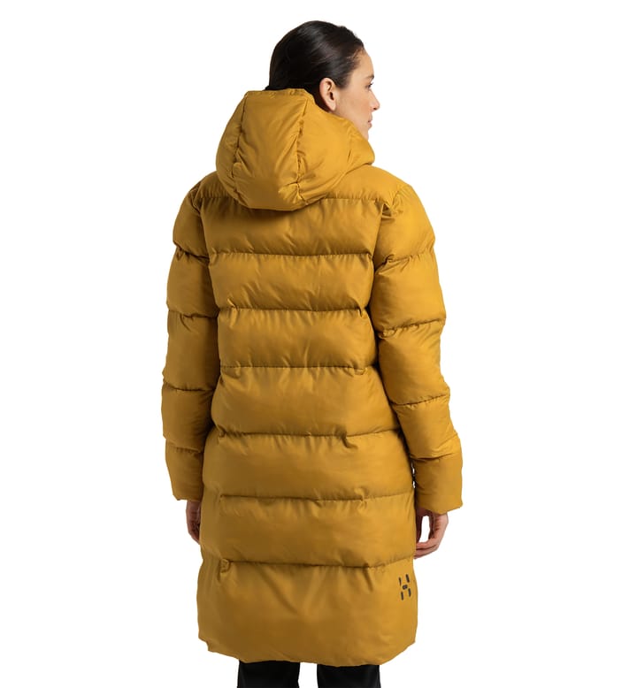 Long Mimic Parka Women Autumn Leaves Long Mimic Parka Women Autumn Leaves