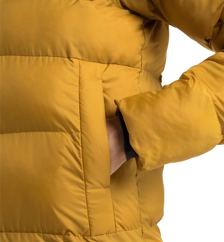 Long Mimic Parka Women Autumn Leaves Long Mimic Parka Women Autumn Leaves
