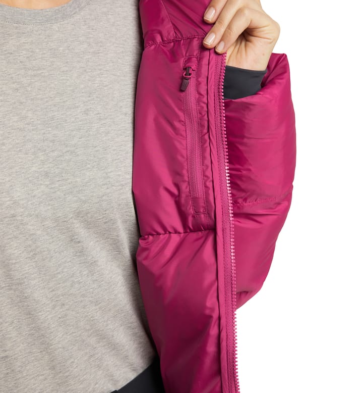 Long Mimic Parka Women Deep Pink Long Mimic Parka Women Deep Pink