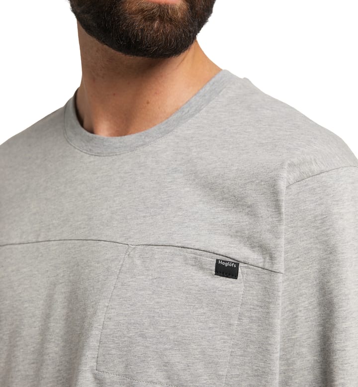Curious Long Sleeve Tee Men Grey Melange Curious Long Sleeve Tee Men Grey Melange