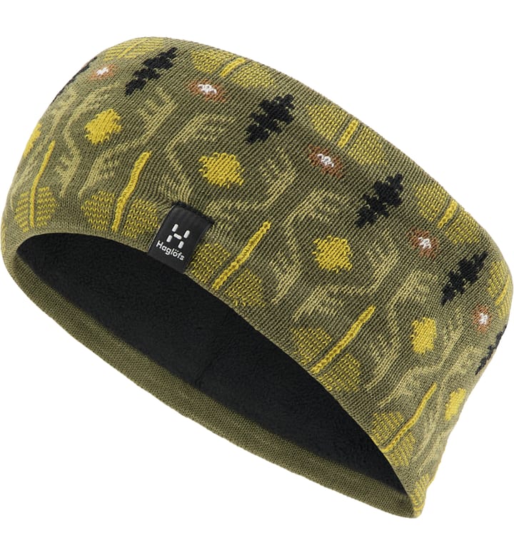 Mountain Jaquard Headband Olive Green Pattern