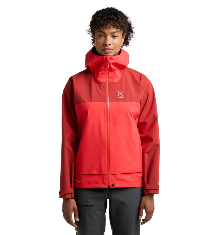 Front Proof Jacket Women Poppy red/Corrosion