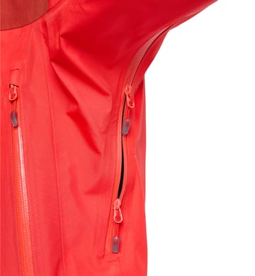 ROC Flash GTX Jacket Women | Poppy red/Corrosion | Mountaineering